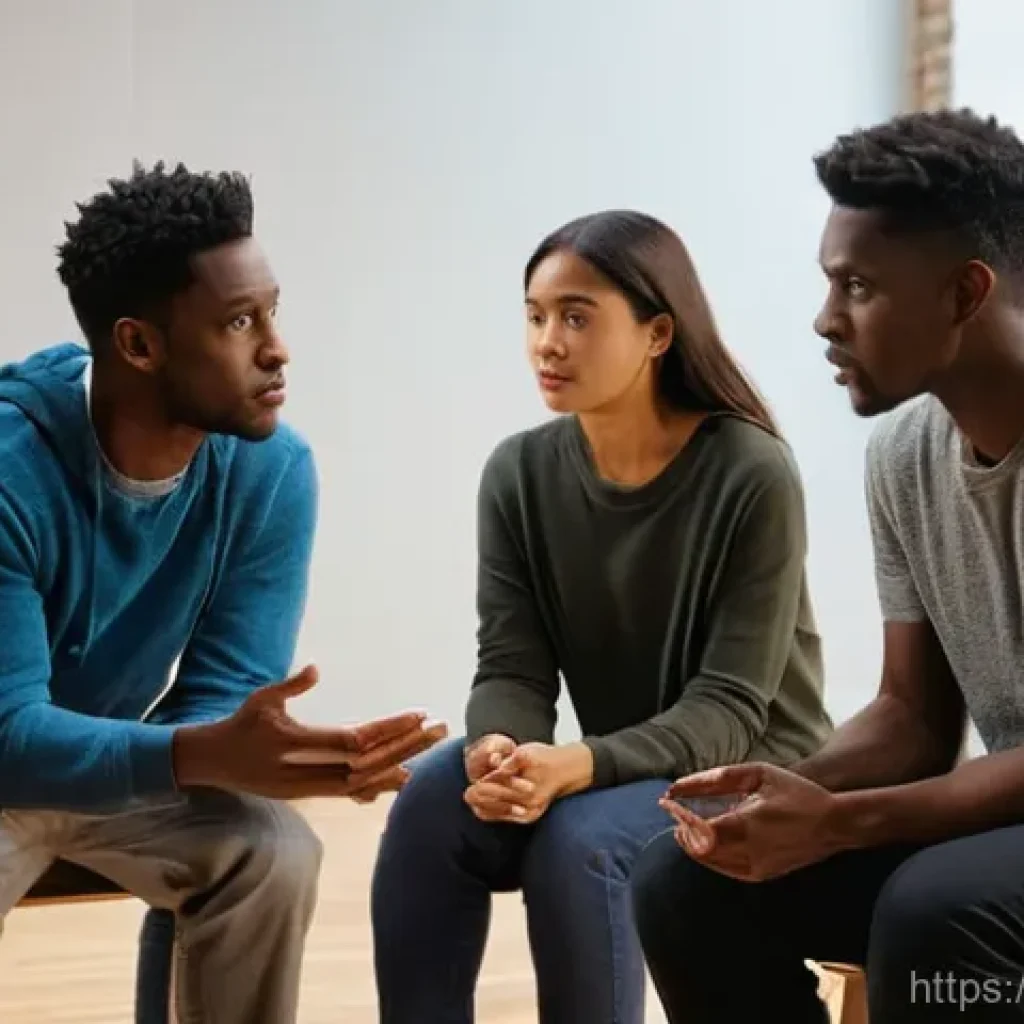 연극배우의 창작적 협업 경험 - **Prompt 1: The First Read-Through - A Study of Emerging Connection**
"A diverse group of five a...